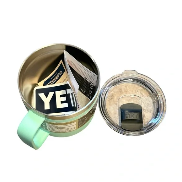 YETI 14oz Stackable Rambler Mug in seafoam - Picture 5 of 5